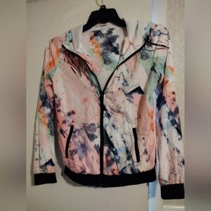 Stylish Multicolor Women's Windbreaker Jacket XS